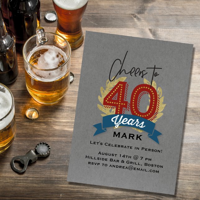 Saludos a la invitación de 40 años (Subido por el creador)