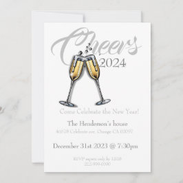 Saludos a la invitación de Año Nuevo