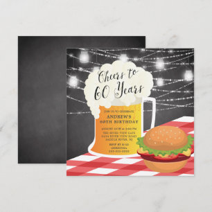Saludos a la invitación de cumpleaños de 60 años