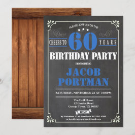 Saludos a la invitación por 60 años de cumpleaños.