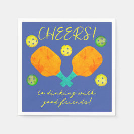 Saludos a la servilleta de cócteles de piquetes