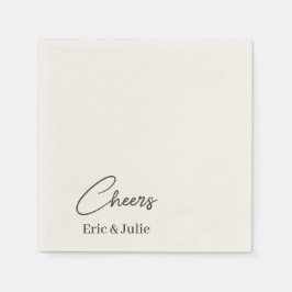 Saludos a la servilleta de papel de cóctel Bride &