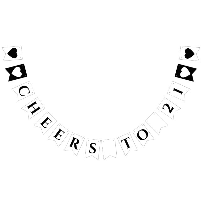 Saludos a las elegantes banderas de racimo de 21 a (Todo)