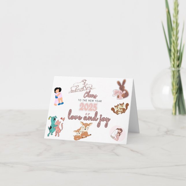 Saludos a las tarjetas de Año Nuevo 2025.1 (Anverso)