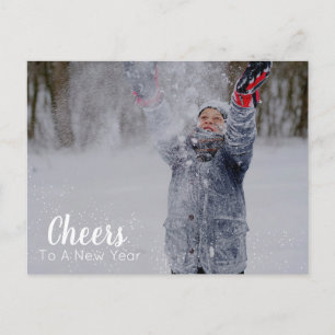 Saludos A Un Año Nuevo   2 Tarjeta postal de vacac