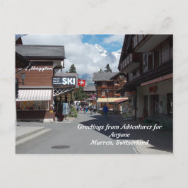 Saludos AFA de Murren, postal de Suiza
