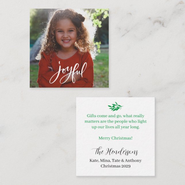 Saludos alegres Tarjeta de Nota de Presupuestos de (Anverso / Reverso)