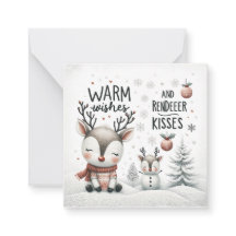 Saludos cálidos y tarjetas de saludo de besos de r