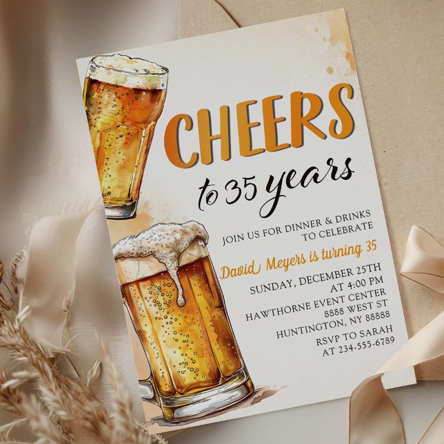Saludos Cervezas Invitación a la fiesta de cumplea (Subido por el creador)