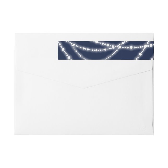 Saludos De Año Nuevo Llamando La Atención Elegante (Reverso)