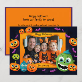 Saludos de Halloween con tarjeta de foto personali