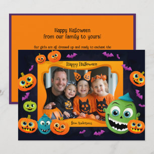 Saludos de Halloween con tarjeta de foto personali
