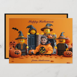 Saludos de Halloween con tarjeta de foto personali