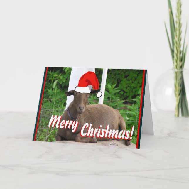 SALUDOS DE LA CABRA DE LAS FELICES NAVIDAD (Anverso)