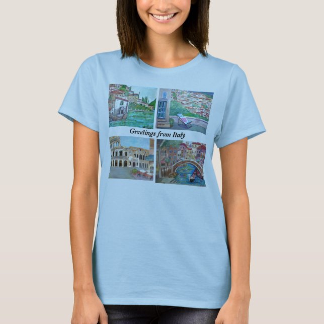 Saludos de la camisa de Italia (Anverso)