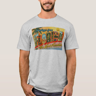 Saludos de la camiseta de los hombres de la postal