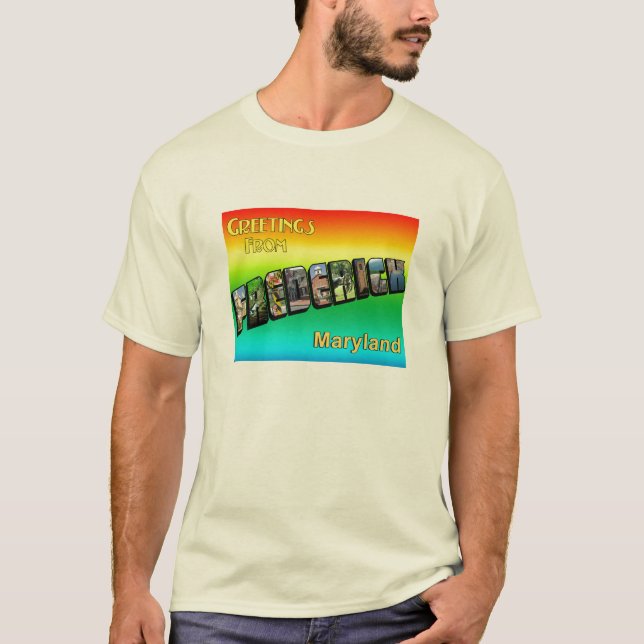 Saludos de la camiseta para hombre de Frederick (Anverso)