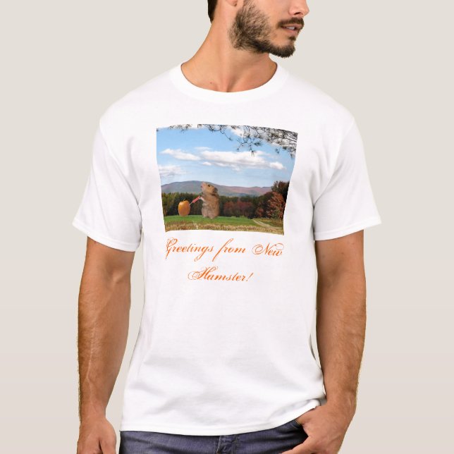 Saludos de la nueva camiseta del hámster (Anverso)