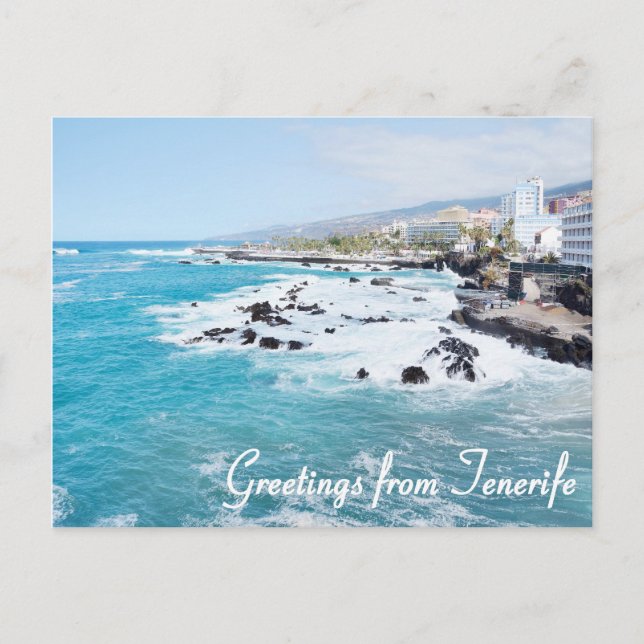 Saludos de la postal de Tenerife (Anverso)