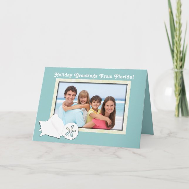 Saludos de la tarjeta de Navidad de la foto de la (Anverso)