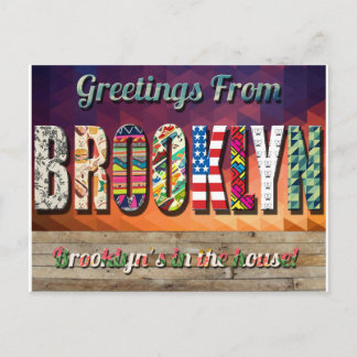 ¡SALUDOS DE LA TARJETA POSTAL DE BROOKLYN!
