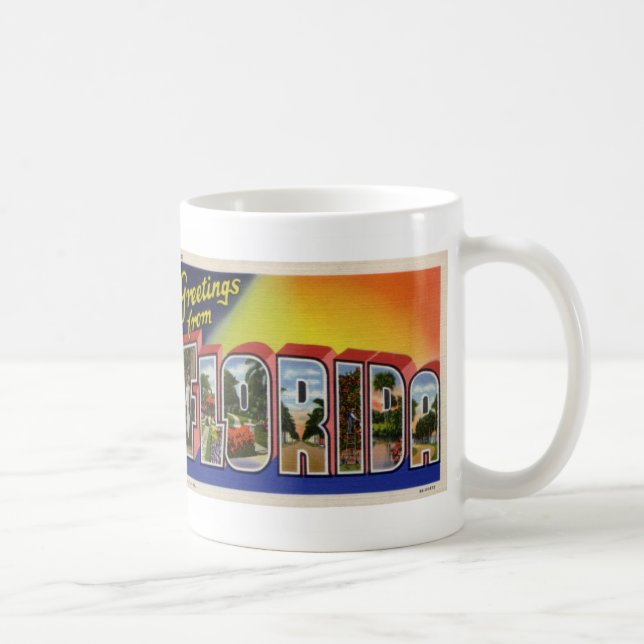 Saludos de la taza de café de la Florida 1 (Derecha)