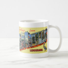 Saludos de la taza de café del LA de New Orleans