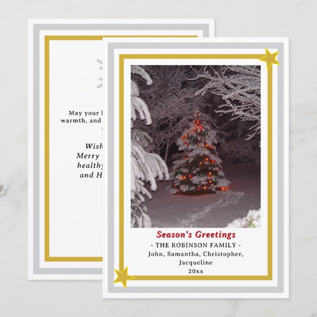 Saludos de la temporada árbol de Navidad INSERT PH (Anverso / Reverso)