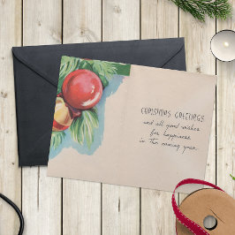 Saludos de las bolas de árbol de Navidad retro de