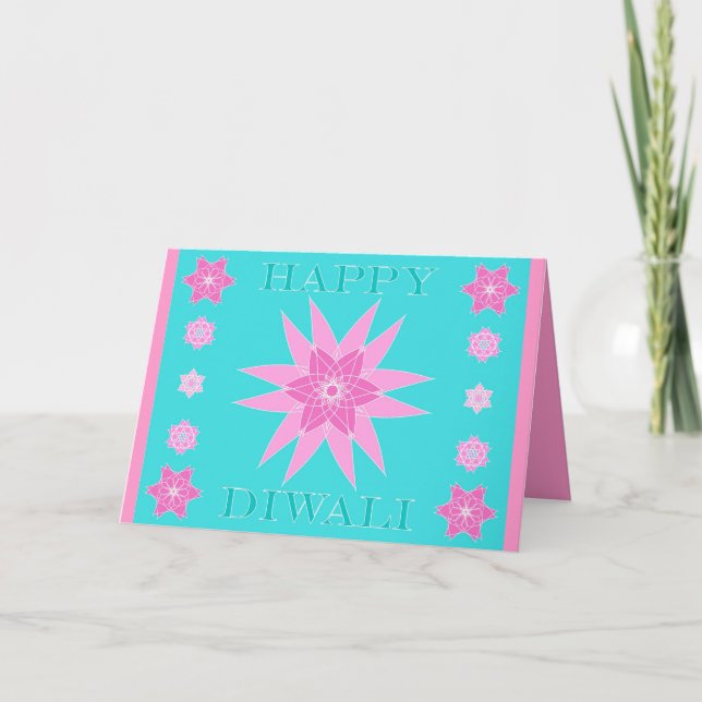 Saludos de Lotus Diwali - Tarjeta (Anverso)