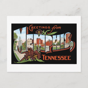 ¡Saludos de Memphis, Tennessee! Tarjeta de publica