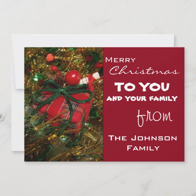 Saludos de Navidad (Anverso)