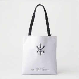 Saludos de Navidad | Bolsa de té con copo de nieve