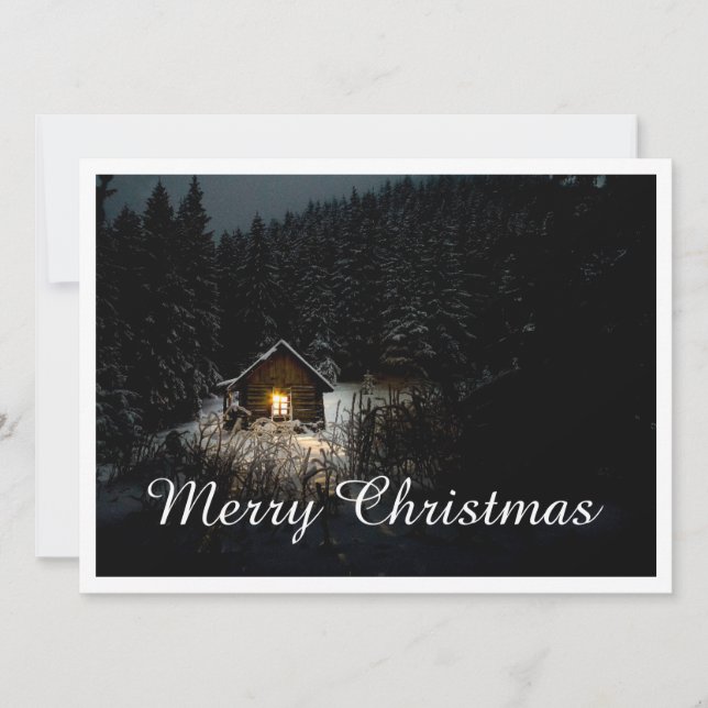 Saludos de Navidad con Casa de Bruja (Anverso)