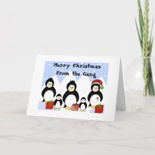 Saludos de Navidad de la Banda de Pingüinos