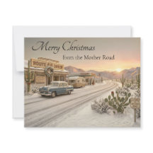 Saludos de Navidad de la Carretera Madre del Desie