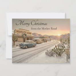 Saludos de Navidad de la Carretera Madre del Desie