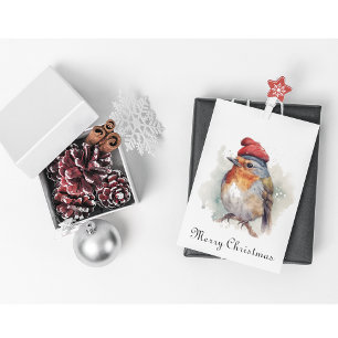 Saludos de Navidad de la familia Robin en inglés