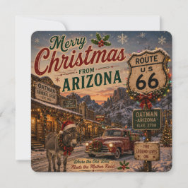 Saludos de Navidad de la Ruta 66 de Arizona
