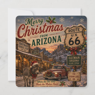 Saludos de Navidad de la Ruta 66 de Arizona