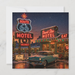 Saludos de Navidad de Neon Motel Ruta 66