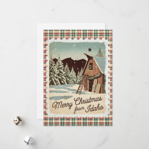 Saludos de Navidad desde la tarjeta de vacaciones