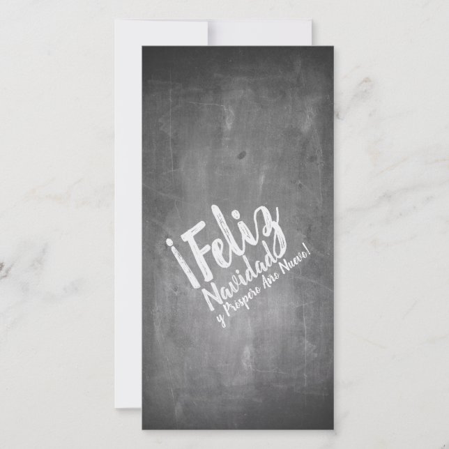 Saludos De Navidad en La Pizarra (Anverso)