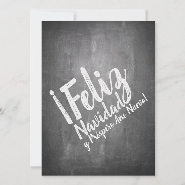 Saludos de Navidad en La Pizarra (Anverso)