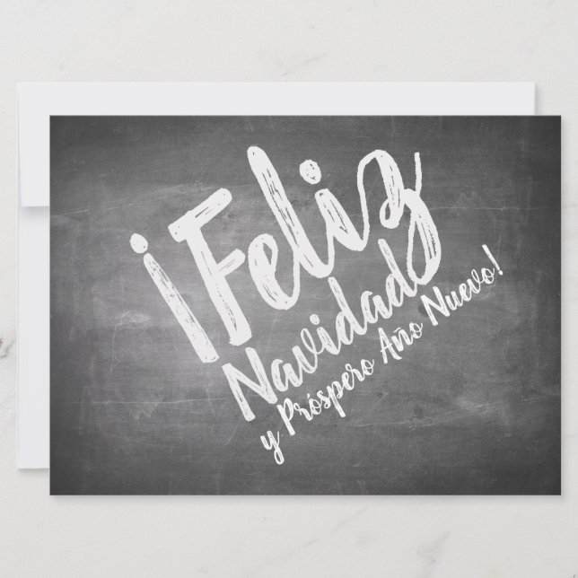 Saludos De Navidad en La Pizarra (Anverso)