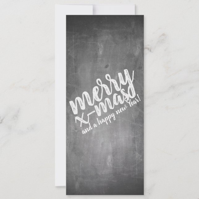 Saludos de Navidad en la pizarra de Chalk (Anverso)