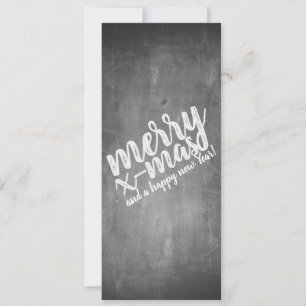 Saludos de Navidad en la pizarra de Chalk