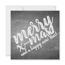 Saludos de Navidad en la pizarra de Chalk