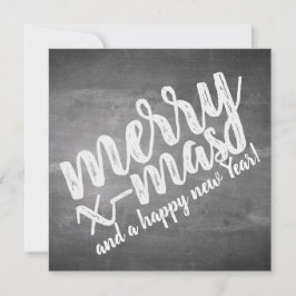 Saludos de Navidad en la pizarra de Chalk