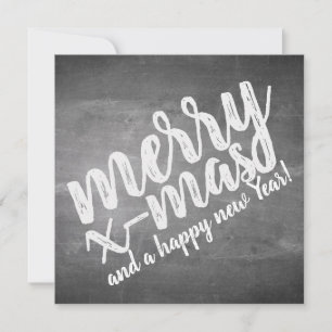 Saludos de Navidad en la pizarra de Chalk